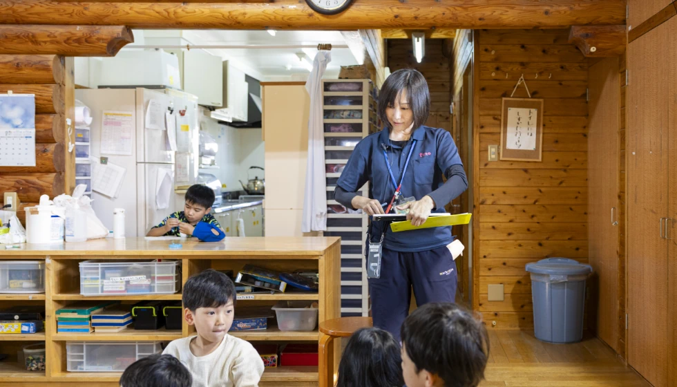 人数確認や連絡帳の確認